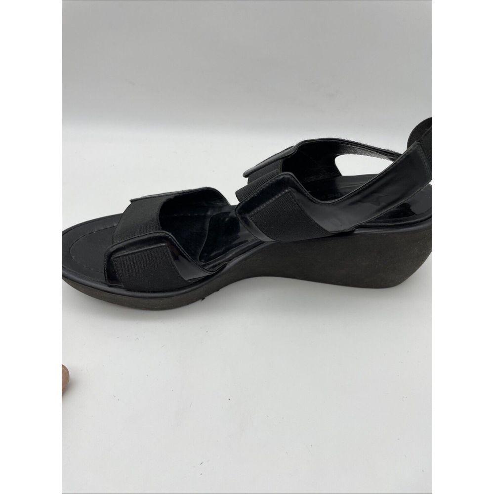 DONALD J‎ PLINER Size 8M Nona Black Leather Open Toe Platform Sandals - Picture 7 of 11